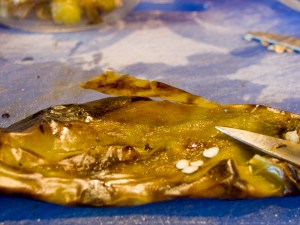 skinned Hatch chiles