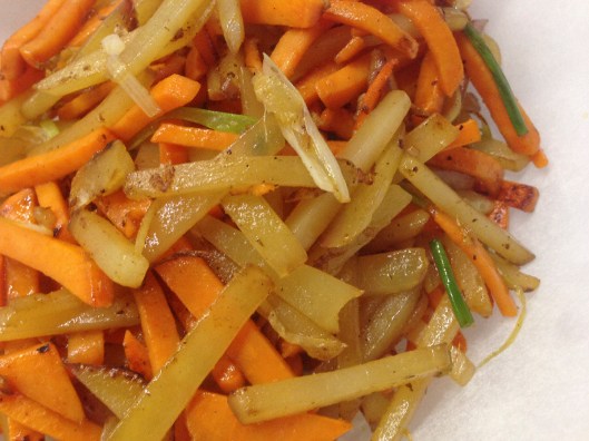 bowl of mixed potatoes